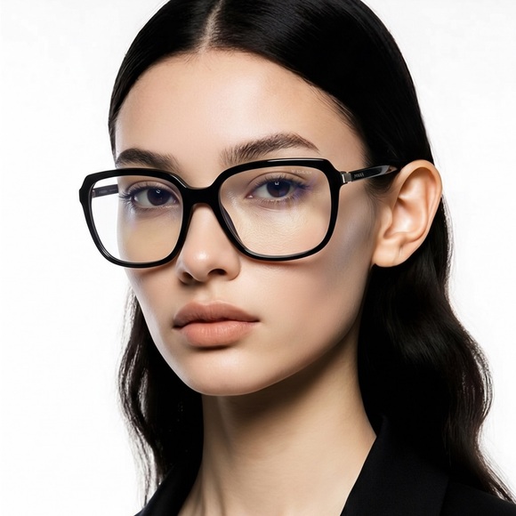 Prada Accessories - New Authentic Prada SPR 10V 1AB-09H Women’s Fashion Glasses – Black